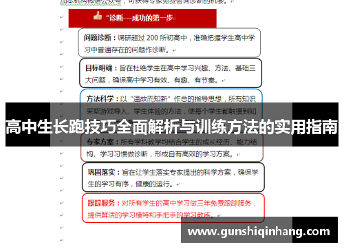 高中生长跑技巧全面解析与训练方法的实用指南